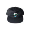 Slighted Wavy Hat Black